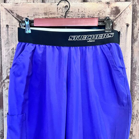 SKETCHERS BREEZE THREE POCKET MID RISE STRAIGHT LEG WOMENS SCRUBS PANTS SIZE MED - Picture 3 of 16